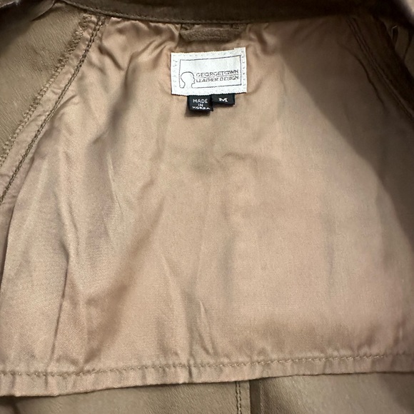 Vintage Georgetown Leather Design Suede Shirt/Jacket - Size M - Picture 5 of 13